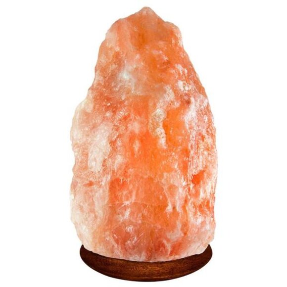 Natural Himalayan Salt Lamp Wooden Base Calming & Decorative Glow (6.8 - 8 lbs) - Picture 2 of 6